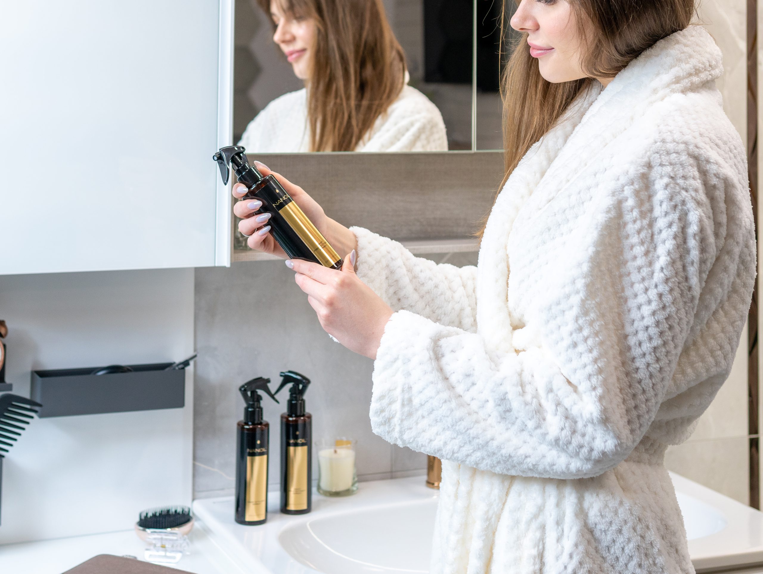 nanoil heat protectant spray